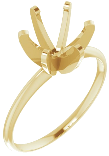 Sužadėtuvių Žiedas „Claw-Prong Solitaire“ 14k yellow gold Round 8.6mm (1)