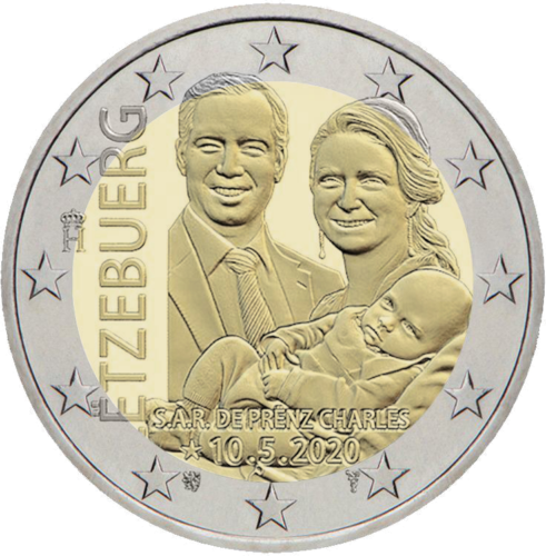 2020 Luxembourg Prince Charles 2 euro coin (UNC) (1)