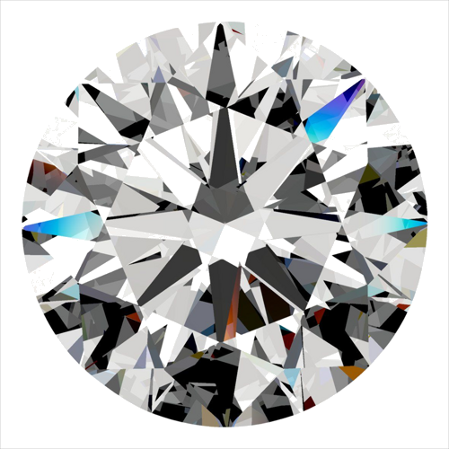 0.4 carat F-VVS2 Excellent cut Natūralus Round Deimantas (1)