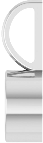 Pakabukas „Bezel-Set Solitaire Charm“ 14k white gold Round 6.5mm (3)