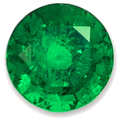 3.67 carat GREEN Round Smaragdas (1)