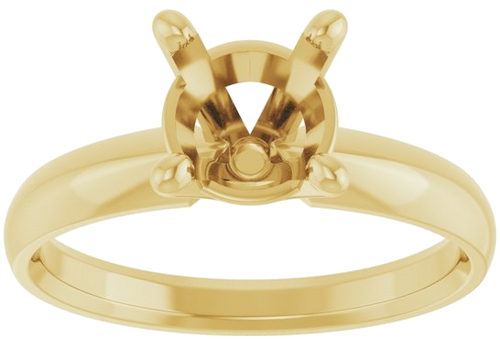 Sužadėtuvių Žiedas „Solitaire“ 14k yellow gold Round 7.2mm (3)