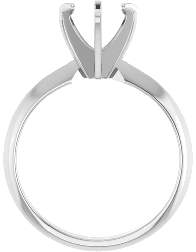 Sužadėtuvių Žiedas „Solitaire“ 585 Baltojo Aukso Round 7.4mm (2)