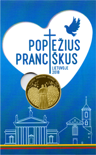 Pope Francis in Lithuania 2018 brass medal (4)