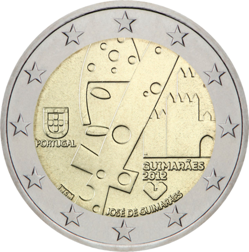 2012 Portugal Guimaraes European Capital of Culture 2 euro coin (1)