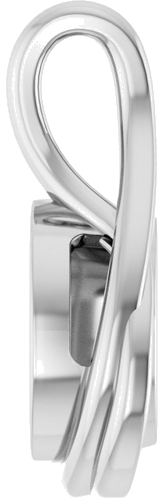 14K White 9x7 mm Oval Pendant Mounting (3)