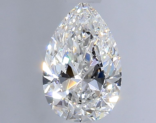 0.6 carat F-VVS1 Natūralus Pear Deimantas (1)