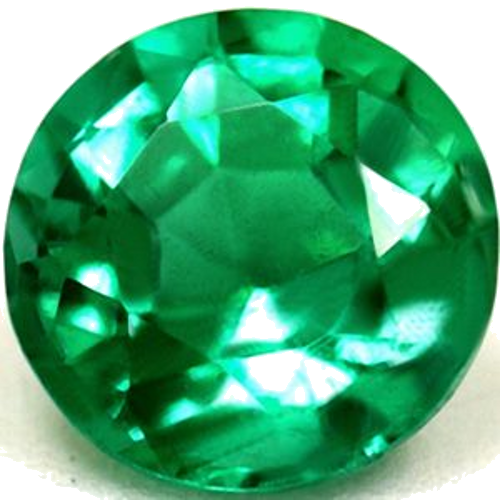 0.55 carat GREEN Round Smaragdas (1)