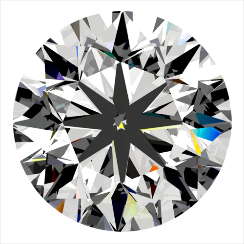 0.3 carat H-VS2 Very Good cut Natūralus Round Deimantas (1)