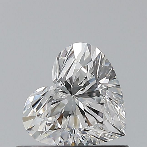 0.55 carat F-VVS2 Natūralus Heart Deimantas (1)