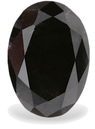 0.53 carat Fancy Black-VVS2 Natūralus Oval Deimantas (1)