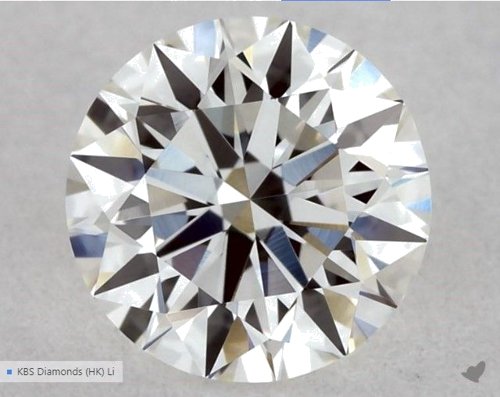 0.51 carat H-VVS2 Excellent cut Natūralus Round Deimantas (1)