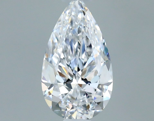 0.5 carat D-VVS2 Natūralus Pear Deimantas (1)