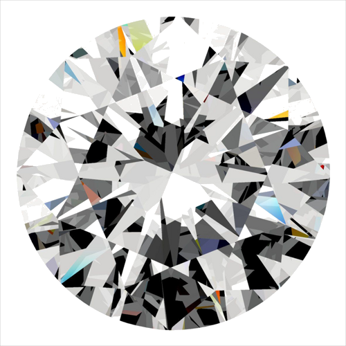 0.3 carat F-SI1 Excellent cut Natūralus Round Deimantas (1)