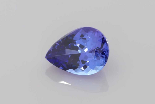 3.34 carat PURPLE Pear Tanzanite (1)