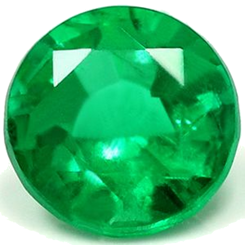0.62 carat GREEN Round Smaragdas (1)