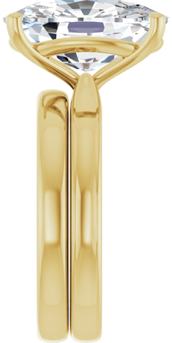 Sužadėtuvių Žiedas 14k yellow gold Elongated Cushion 14mm x 10mm (9)
