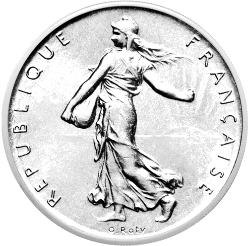 1 Franc Sower (1898-1920) France Silver Coin (1)