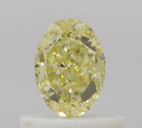 0.55 carat Fancy Light Yellow-VS1 Natūralus Oval Deimantas (1)