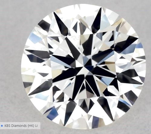 0.55 carat H-VVS2 Excellent cut Natūralus Round Deimantas (1)