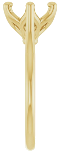 Sužadėtuvių Žiedas „Solitaire“ 585 Geltonojo Aukso Round 8.8mm (4)