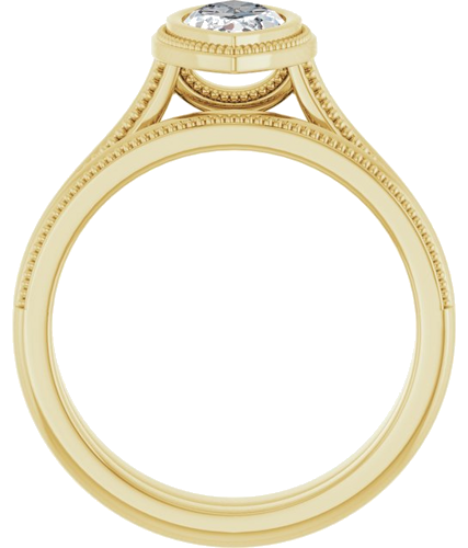 Sužadėtuvių Žiedas „Bezel-Set Solitaire“ 14k yellow gold Marquise 10mm x 5mm (7)
