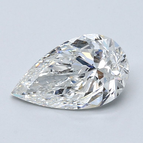 2.01 carat F-SI2 Natūralus Pear Deimantas (1)