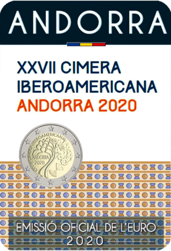 2020 Andorra XXVII Ibero American Summit 2 euro BU coin (2)