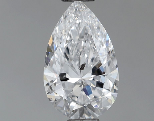 0.65 carat D-SI2 Natūralus Pear Deimantas (1)