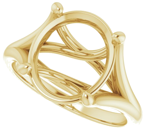 Sužadėtuvių Žiedas „Solitaire“ 18k yellow gold Oval 12mm x 10mm (5)