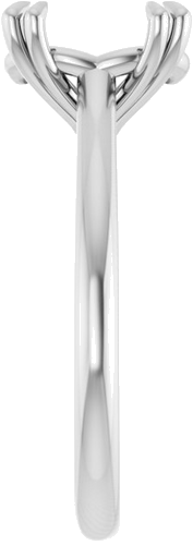 Sužadėtuvių Žiedas „Solitaire“ 585 Baltojo Aukso Oval 10mm x 8mm (4)