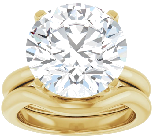Sužadėtuvių Žiedas „Solstice Solitaire®“ 14k yellow gold Round 13mm (8)