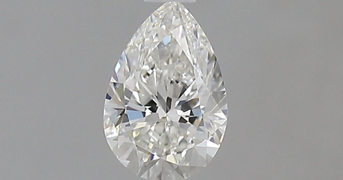 0.5 carat G-VVS2 Natūralus Pear Deimantas (1)