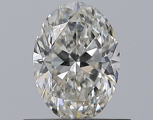 0.6 carat H-SI1 Natūralus Oval Deimantas (1)