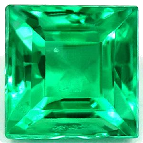 0.44 carat GREEN Square Smaragdas (1)