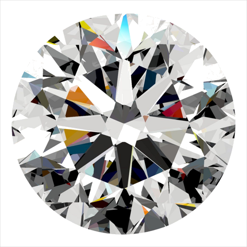 0.4 carat G-SI2 Very Good cut Natūralus Round Deimantas (1)
