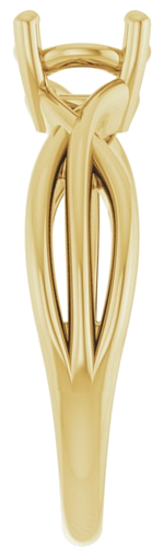 Sužadėtuvių Žiedas „Solitaire“ 14k yellow gold Round 6.5mm (4)