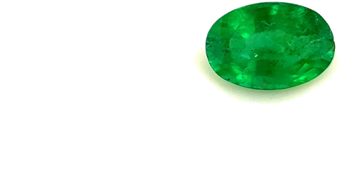 0.37 carat GREEN Oval Smaragdas (1)