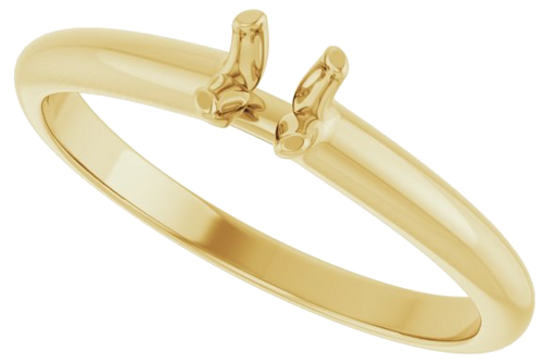 Sužadėtuvių Žiedas „Solitaire“ 10k yellow gold Round 4.1mm (5)