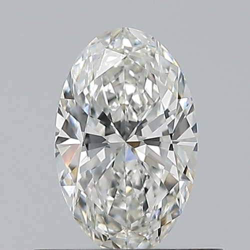 0.5 carat G-VS2 Natūralus Oval Deimantas (1)