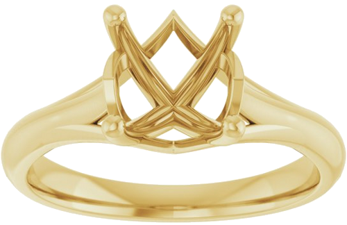 Sužadėtuvių Žiedas „Solitaire“ 14k yellow gold Round 8.2mm (3)