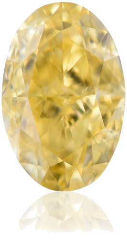 0.54 carat Fancy Intense Orangey Yellow-VS2 Natūralus Oval Deimantas (1)