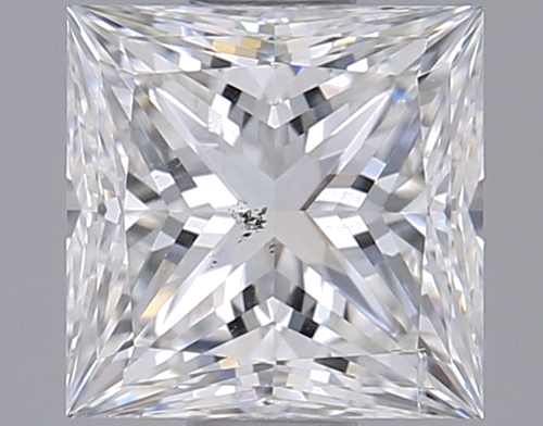 1.0 carat F-SI2 Natūralus Princess Deimantas (1)