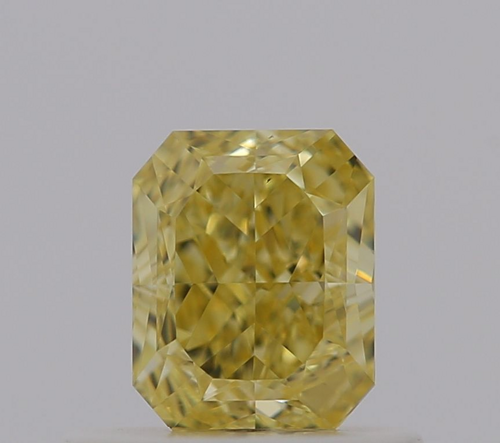 0.55 carat Fancy Intense Yellow-VS1 Natūralus Radiant Deimantas (1)