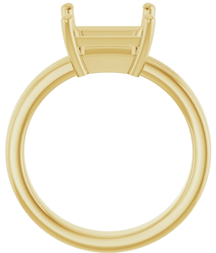 Sužadėtuvių Žiedas „Solitaire“ 14k yellow gold Square 8mm (2)