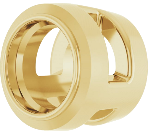 Pakabukas „Round Bezel-Set Slide“ 585 Geltonojo Aukso Round 3mm (2)