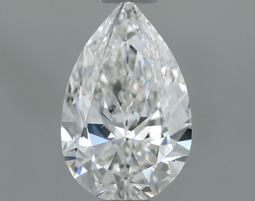0.6 carat G-VS2 Natūralus Pear Deimantas (1)