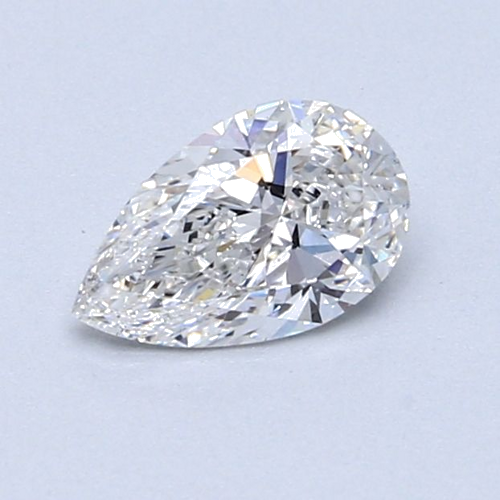 0.65 carat E-SI1 Natūralus Pear Deimantas (1)