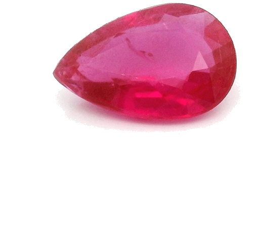 0.69 carat RED Pear Rubinas (1)