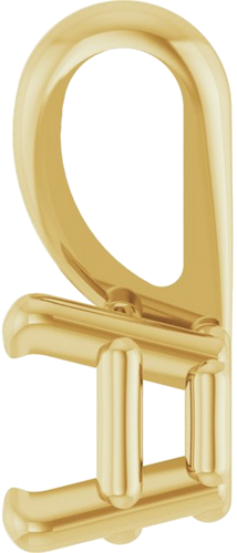 Pakabukas „Solitaire“ 14k yellow gold Asscher 4mm (3)